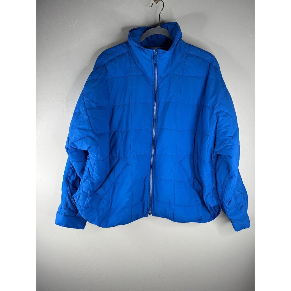 Free People Pippa Packable Puffer Jacket Size L Blue NEW $198 - Picture 5 of 7